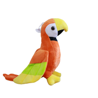 Jouet en peluche perroquet réaliste et personnalisable aux couleurs vives, en matière super douce pour le soulagement du stress, la décoration et les cadeaux de fêtes