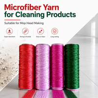 Fil de microfibre 100 % polyester pour serpillière, personnalisable en usine, pour le nettoyage des sols