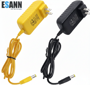 Esann AC100-240V đến 12V 0.5A 1A 1.5A 2A 3A 6W 12W 18W <span class=keywords><strong>24W</strong></span> Tường Gắn kết cung cấp điện <span class=keywords><strong>adapter</strong></span> với 5.5x2.1mm DC cáp cho LED Strip - Product Image 1