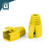 Gcabling - Fundas Protectoras de Goma Gris de PVC de 7,5 mm y 8 mm para Conectores Rj45 CAT5E CAT6 CAT6A