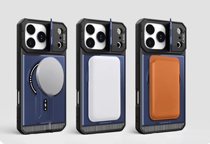 เคสโทรศัพท์กันกระแทกแบบแม่เหล็กสัมผัสนุ่มลื่นสำหรับ iPhone 17 Air 16 15 14 13 Pro Max Plus พร้อมปกป้องกล้องและขาตั้ง - Product Image 5