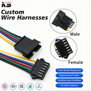 Cable Adaptador Jst Sm Personalizado de 2 3 4 8 Pines, Arnés de Cables Jst Sm Hembra a Macho de 3 Pines - Product Image 1