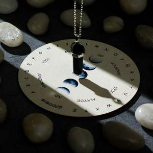 운세 달 상 진자 보드 다우징 운세 형이상학적 메시지 나무 조각 보드 - Product Image 5