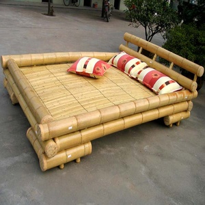 Lit King Moderne en Bambou Naturel à la Mode <span class=keywords><strong>Marina</strong></span> Taille Personnalisée Finition Laquée Anti-Moisissure Anti-Fungus Knock Articles Ménagers Divers - Product Image 3