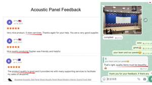 Panel de pared acústico de poliéster PET 3D moderno de alta calidad Panel decorativo insonorizado - Product Image 6