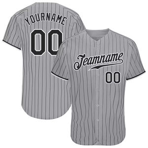 Maillot Baseball Homme Sublimation Imprimé Brodé Baseball T-shirt Bouton Rayé Baseball Shirt Manches Courtes Personnalisé - Product Image 2