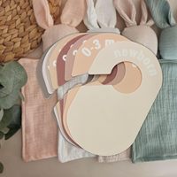 Impression personnalisée Diviseur de placard pour bébé Organisateur de garde-robe de bébé Décor de pépinière Cintres Diviseurs pour le tri