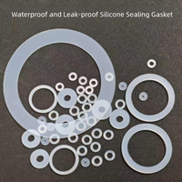 Joint en silicone transparent, étanche et antidérapant, coussinet plat en silicone, joint d'étanchéité pour instruments et équipements, anneau en silicone
