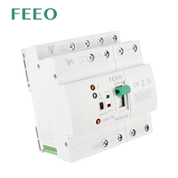 FEEO FWTS-63 63A 4P Contrôleur ATS de transfert automatique Double inversion de puissance Commutation sur rail DIN Générateur 63Amp 4P avec type PC