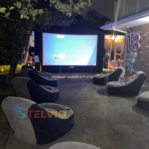 Schermo Gonfiabile da Esterno da 16 Piedi per Proiettore, Schermo Gonfiabile per TV e <span class=keywords><strong>Film</strong></span> con Ventilatore, Schermo Portatile per Home Theater - Product Image 5