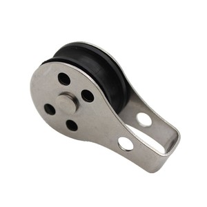 RICHWITS Sailboat Pulley 25mm Stainless Steel Marine Roller For Wire Rope <b>Puller</b> Replacement Repair - Product Image 1