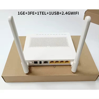 [100% Compatible con OLT] Módem Router Onu FTTH BG8546M Gpon Xpon 1GE+3FE+1Tel+USB+Wifi con Firmware en Inglés, no Huawei