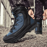 Nouvelles bottes tactiques transfrontalières en stock pour hommes, bottes de randonnée et d'escalade d'extérieur, semelle épaisse résistante à l'abrasion de haute qualité en similicuir