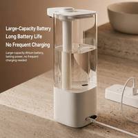 Distributeur de savon automatique mains libres avec réservoir transparent en PC, rechargeable par USB-C et volume réglable sur plusieurs niveaux