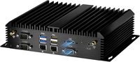 Mini PC industriel sans ventilateur, ordinateur de bureau, processeur Core I5-8250U 1.6-3.4GHz, Windows 11 Pro, 16 Go de RAM DDR4, 256 Go de SSD, VGA/ 4K 60Hz