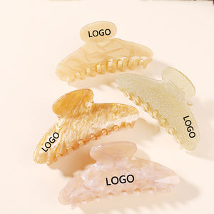 LOGO PERSONNALISÉ 3000 + COULEURS 10.5cm Grande Taille Violet Couleur Acrylique Pinces À Cheveux Pinces Accessoires 222583 - Product Image 5