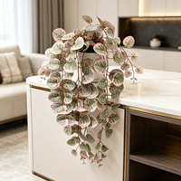 Meilleure Vente Guirlande Artificielle de Cœurs de 18 pouces, Cœurs Marbrés Roses et Feuilles, Décoration pour la Maison, la Salle de Bain, les Étagères, le Bureau, l'Hôtel, Petite Guirlande Artificielle à Effet Tombant