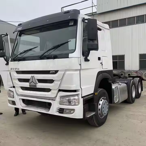 Sinotruk HOWO ใช้รถแทรคเตอร์ดีเซล6x4พวงมาลัยซ้ายความสามารถในการรับน้ำหนักสูงสะดวกสบายการทำเหมืองอากาศ Cab - Product Image 2