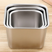 Boîte de rangement de luxe en acier inoxydable pour œufs de fruits, couvercle en métal empilable, récipient d'aliments sains lavable au lave-vaisselle pour la cuisine