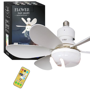 Modern Silent LED <b>Ceiling</b> Fan for Home Office Dining 60W 220V ABS Lamp Body E27 Converter Base <b>Remote</b> <b>Control</b> Bedroom 50004222 5 - Product Image 6
