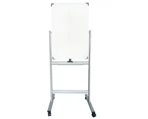 Dubbelzijdig Whiteboard, Beweegbare Magnetische Schildersezel Board Met 360 Graden Rolling, white Board 36 H * 24 W Inch
