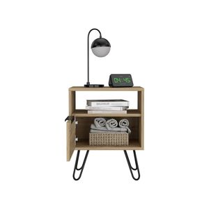 DB Skyoner <b>Light</b> <b>Oak</b> Single Drawer Nightstand Modern Minimalist Design for Bedroom or Living Room - Product Image 3