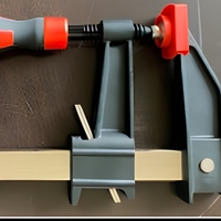 Ensemble de 4 pinces de serrage de type américain, force de serrage de 2200N, acier au carbone, mâchoires en fonte malléable pour projets de menuiserie