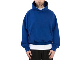 Vente en gros de sweats à capuche personnalisés avec logo, 460 grammes, épais, unisexes, de haute qualité, 100% coton, coupe courte pour hommes