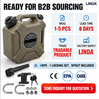 Réservoir de carburant portable 3L en PEHD 3mm avec bec verseur, bouchon de ventilation et fixation sécurisée pour Argo, VTT, moto tout-terrain