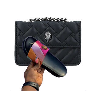 Ensemble de chaussures et de sacs de luxe pour femmes, design 2025, sac à main Kurting Geiger et mini sandales - Product Image 6