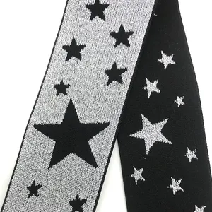 Underwear Nylon Polyester Elastic Custom Logo Baby Hairbands Underwear Jacquard Elastic Ribbon