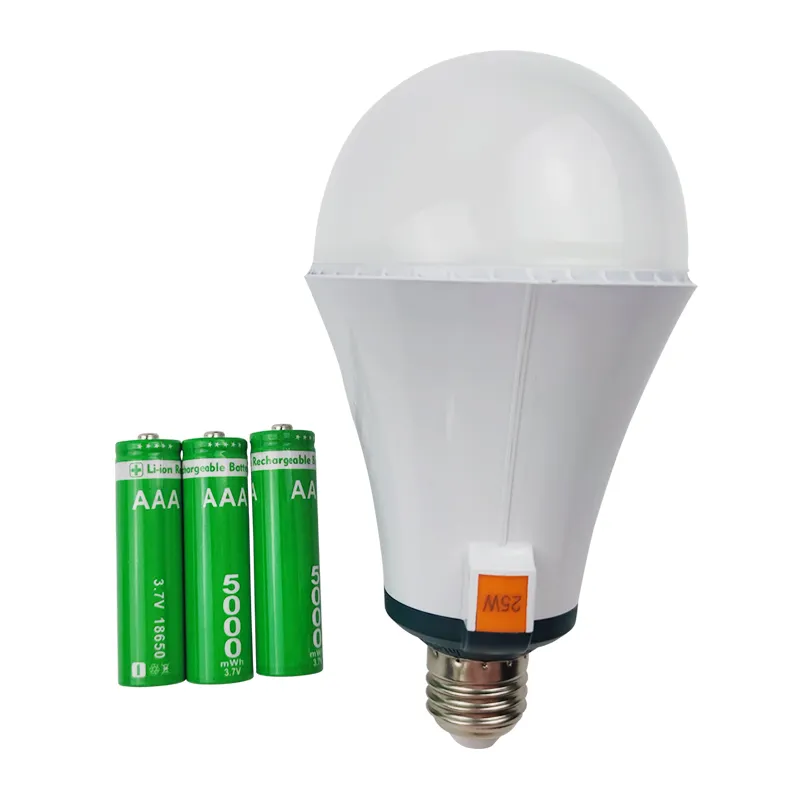 CX-Lighting E27 15W Rechargeable Emergency Smart Lamp LED Emergency Bulb Light with Battery Built-in