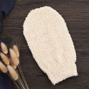 Gant exfoliant de bain en fibre de bambou naturel, brosse de spa pour le bain, gant de gommage pour la douche - Product Image 5