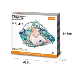 Baohan เสื่อเล่นสำหรับเด็กและเล่นเปียโนของเล่นเพื่อการเรียนรู้สีชมพูและสีน้ำเงินพร้อมกิจกรรมการพัฒนาสำหรับทารกแรกเกิด0 + <span class=keywords><strong>เดือน</strong></span> - Product Image 5