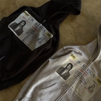 Sweat-shirts à fermeture éclair avec capuche en coton épais 600 g/m²
