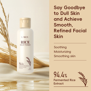 LAIKOU100ml Produits Bio Tonique Multifonctionnel Réduction des Pores Hydratation Apaisant Équilibre Sébum Rafraîchissant Visage Peau Tonique au Riz - Product Image 2