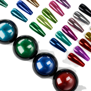Set de Arte de Uñas Acrílicas con Efecto Cromo Espejo Sólido de 36 Colores, Kit de Pigmentos Brillantes con Lentejuelas Mágicas para Decoración de Manicura - Product Image 1