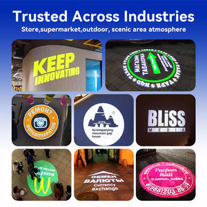 مصباح تحذير LED W مصباح أمان للمخازن مصباح Gobo مع تصنيف IP67 جهاز عرض شعار إسقاط الكلمة للإعلان - Product Image 3