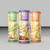 Récipient Pringles personnalisé de qualité alimentaire boîtes en papier composite emballage boîtes tubulaires en papier pour protéines Matcha poudre de chocolat
