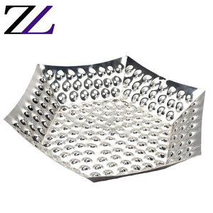 <span class=keywords><strong>Plateau</strong></span> à sushi de service de table, décorations de restaurant en or, <span class=keywords><strong>plateau</strong></span> de décoration fantaisie, service de vaisselle en métal royal, plat de service de fruits secs - Product Image 4
