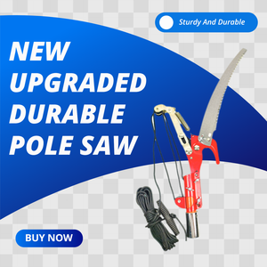 أداة تقليم الأشجار عالية الفروع قابلة للتمديد للاستخدام الخارجي، أداة حدائق طويلة 27 قدم متينة لقطع الأخشاب - Product Image 1