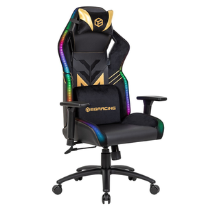 Drehstuhl mit hoher Rückenlehne und RGB-LED-Gaming-Lichtern Kühl funktion <span class=keywords><strong>Massage</strong></span> & Silla Gamer für Musikvideos und Sportspiele - Product Image 1