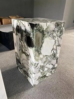 Kalter Jade-Marmor-Stein Couchtische grüne Naturstein-Tische für Heimdekoration