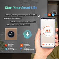 Termostato Inteligente para Ventilador de Aire Acondicionado HVAC, Pantalla Táctil WIFI, Termostato Inalámbrico para Habitación