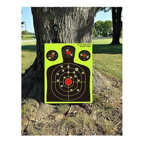 Benutzer definierte gut sichtbare Jagd Trainings papier Ziele Reaktive Splatter Range Ziele Schießen Ziel Fluor zieren des Papier