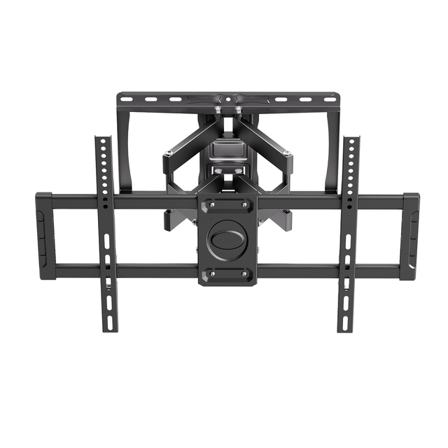 Full Motion TV Wall Mount 32-80 Inch TVs 110 Lbs Dual Articulating Arms Tool-Free Tilt Swivel Extension Tv Hanger Wall