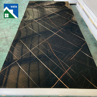 Feuille de marbre UV en PVC flexible léger 3mm Panneaux muraux en PVC 3D Feuille de marbre UV numérique