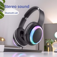 Électronique Tendance Nouvelle Arrivée BT880 Casque sans fil supra-auriculaire Bluetooth 5.0 avec éclairage RGB Son Stéréo Annulation Active du Bruit