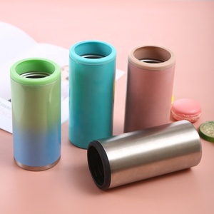 Biểu Tượng Tùy Chỉnh Long Lanh Đôi Tường Thép Không Gỉ Bia Chai Rượu Vang Mỏng Có Thể Mát 12Oz <span class=keywords><strong>4</strong></span> Trong 1 Giữ Lạnh - Product Image 3