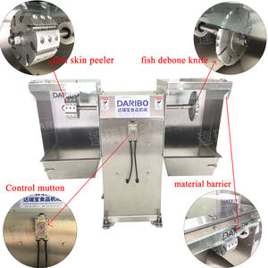 Machine à éviscérer et à désosser le poisson congelé DRB YM450, machine à peler le filet de poisson - Product Image 3